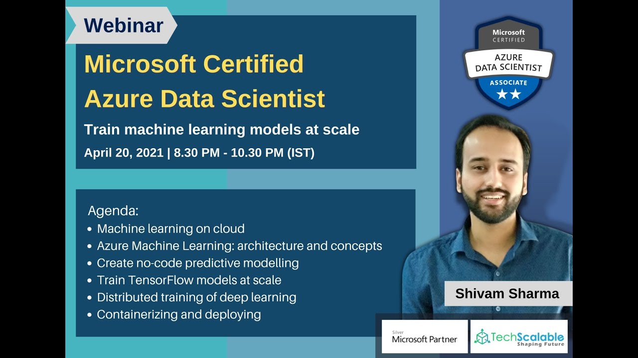 Microsoft Azure Data Scientist Certification (DP-100): Train machine learning models at scale
