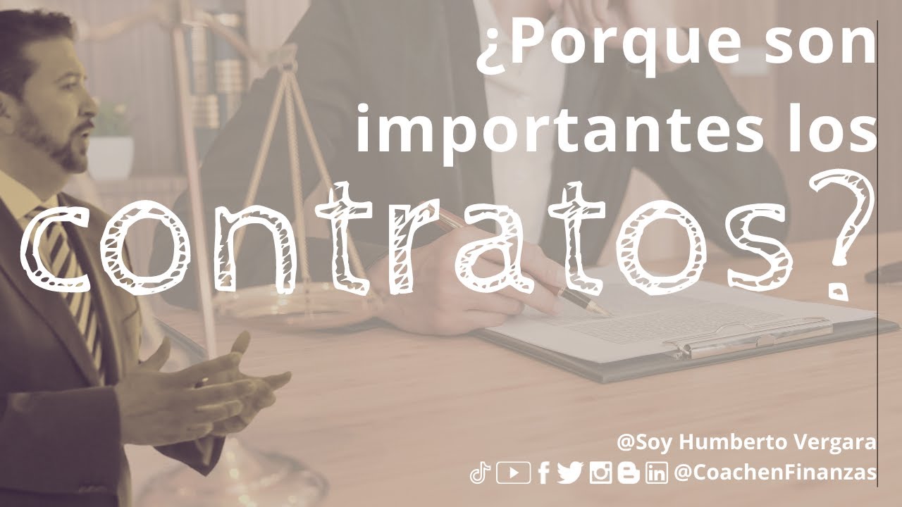 La importancia de los contratos