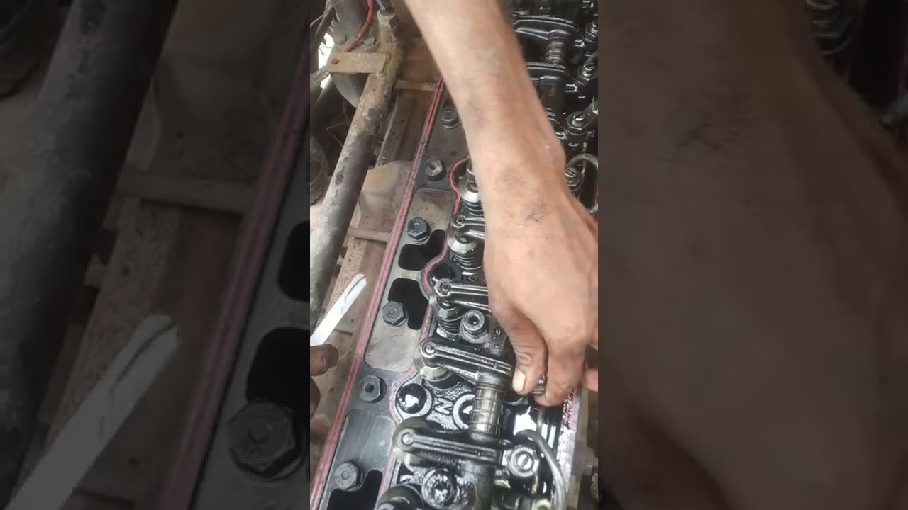 tata 1613 tappet seting