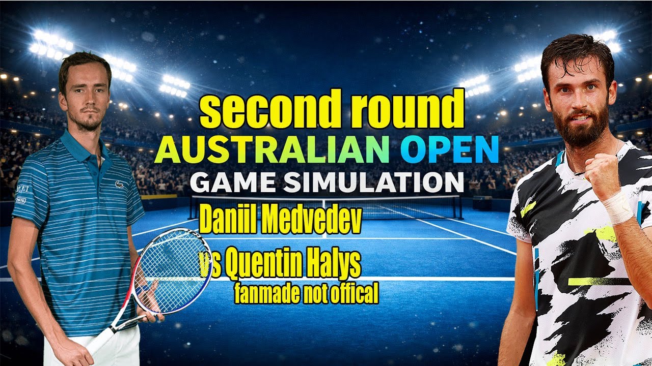 Australian Open | Daniil Medvedev   vs Quentin Halys  | [21 Jan 2026] | Gameplay Simulation