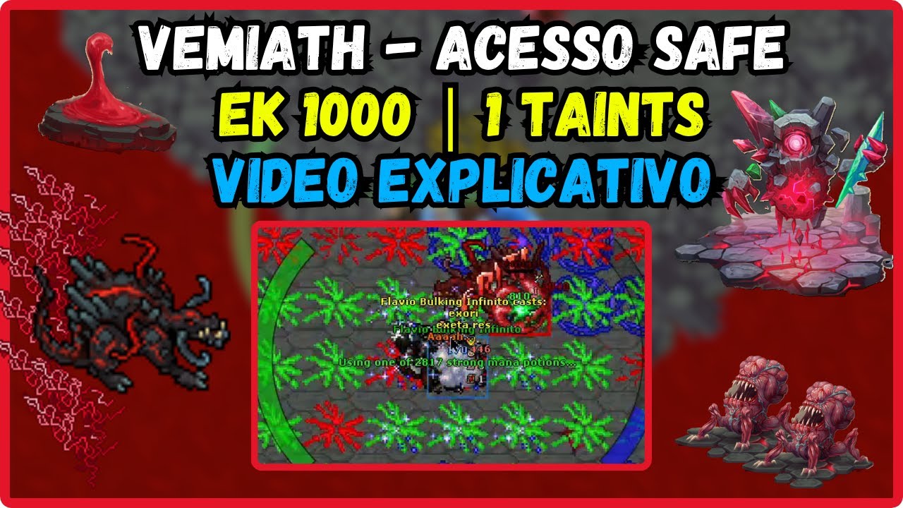Como Fazer o Vemiath | Acesso e Boss | Rotten Blood | EK 1000+ | Vídeo Explicativo | TIBIA