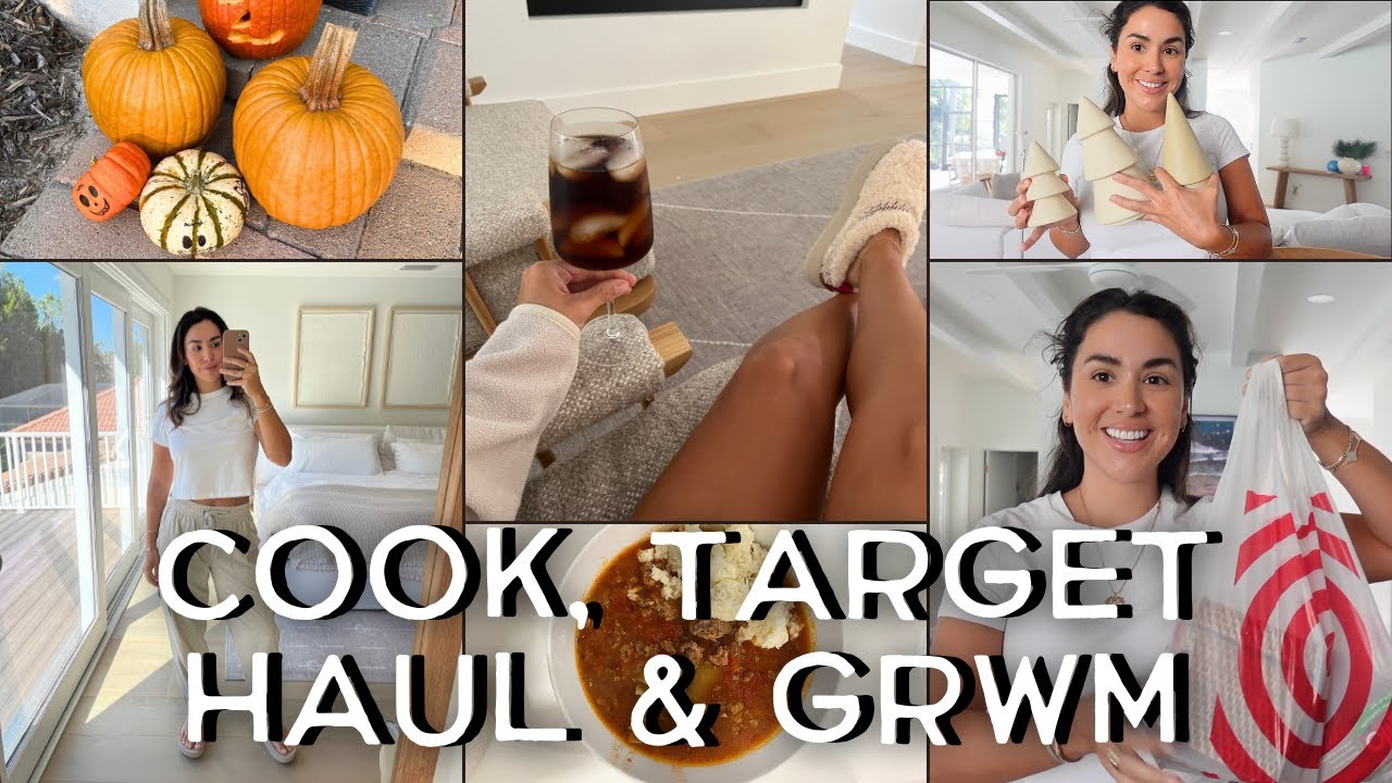 VLOG: Christmas Decor Target Haul, Home Projects & Fall Recipe