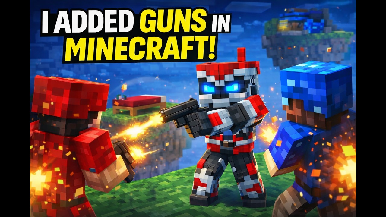 I added Guns to Minecraft