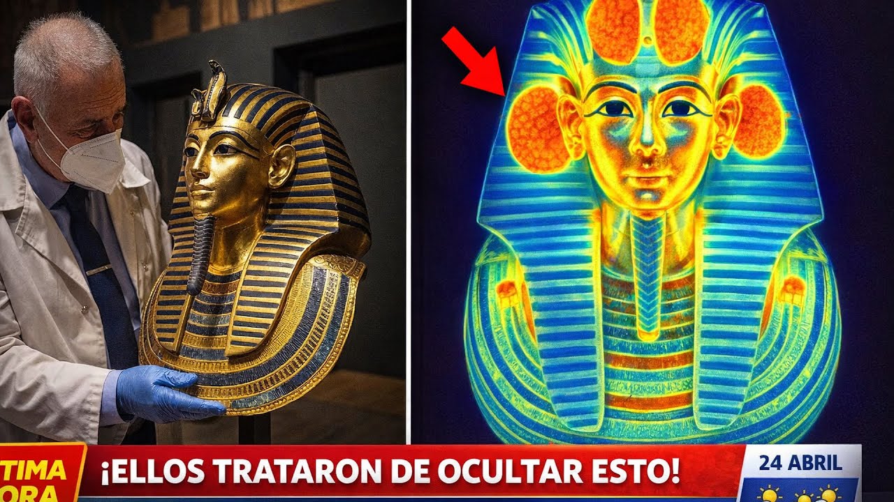 ¡Escáner cuántico a la máscara de Tutankamón: el oro “revela” un nombre prohibido!