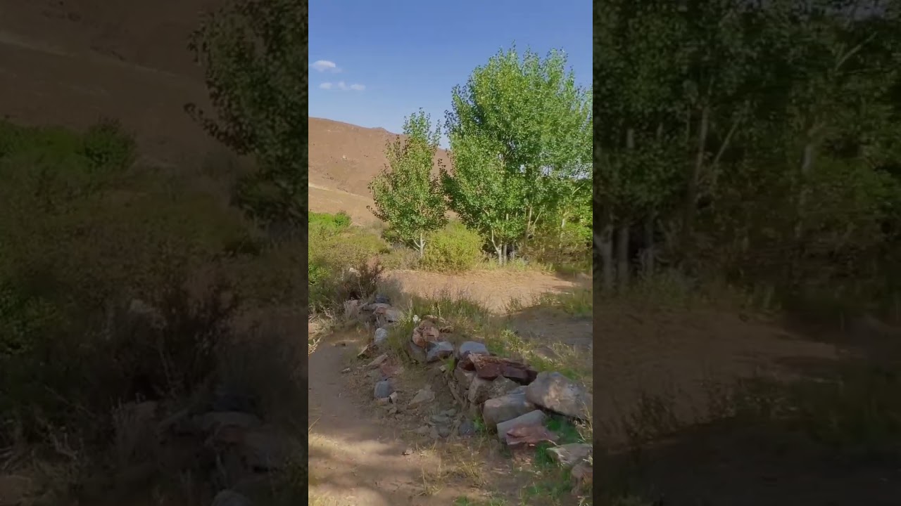 Walking in very relaxed nature of Alasang village, Chak district of Wardak province, Afghanistan