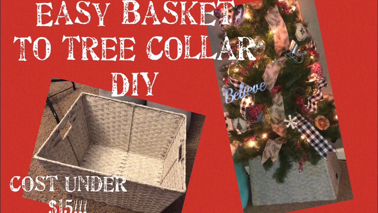 DIY Tree Collar from a Basket