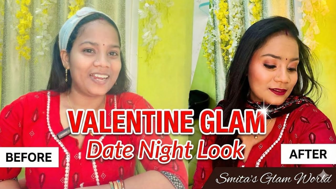 Smita’s Glam World: Easy Valentine’s Day Makeup  Simple to Stunning Transformation 2026@smitasglam 