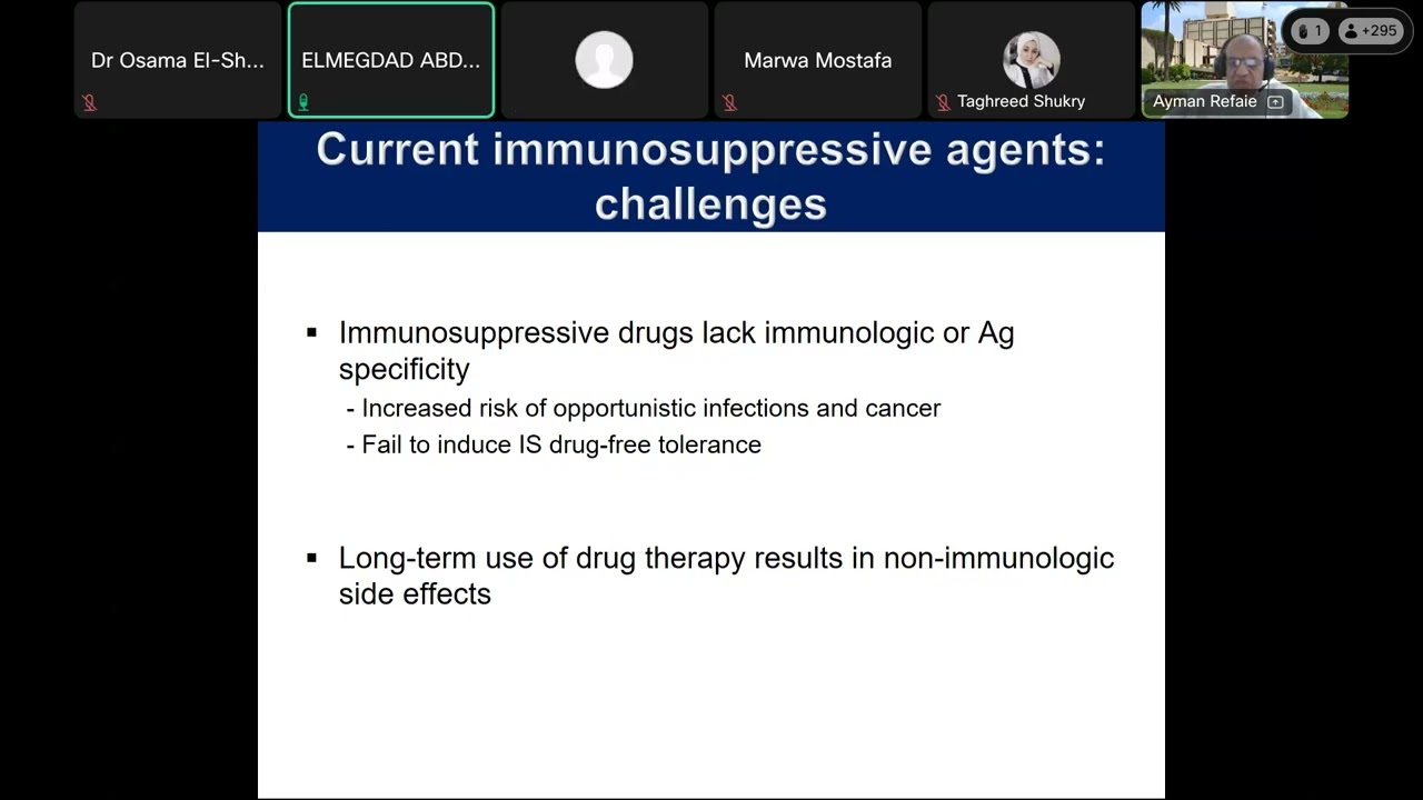 The Art of Immunosuppression in Kidney Transplantation - Prof. Dr. Ayman Fathi Refaie
