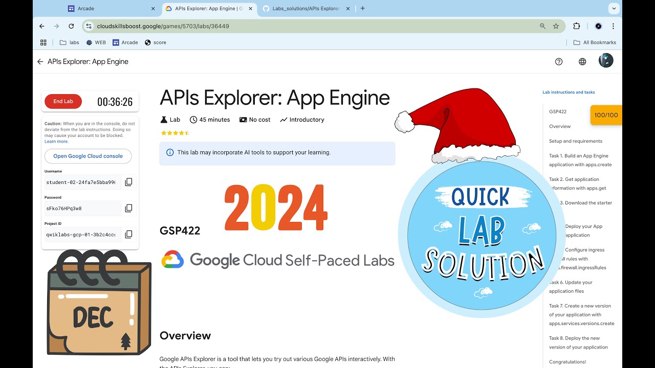 APIs Explorer: App Engine | #qwiklabs | #GSP422 | [With Explanation🗣️]