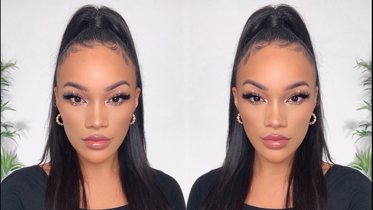 MY GO TO BEAT MAKEUP ROUTINE! EYELINER + FLAWLESS SKIN | ALLYIAHSFACE