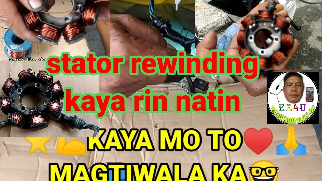 WALA KANG MABILI NA STATOR? i-REWIND NA NATIN / STEP BY STEP ITUTURO KO SAYO #diy #stator #rewind