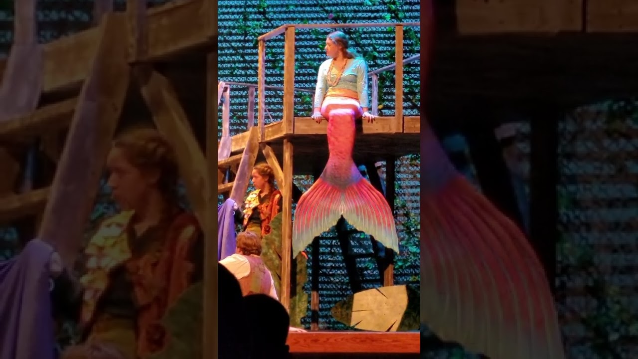 Ellie Buening as Teacher the Mermaid in Peter and the Star Catcher at Roncalli High School