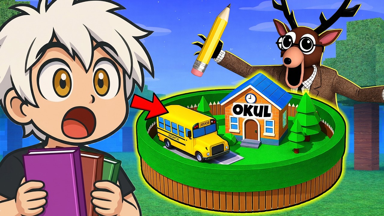 ORMANDA OKUL AÇTIM! 😱 SINIFTA KAVGA ÇIKTI 🤣 | Roblox Ormanda 99 GECE 🌲