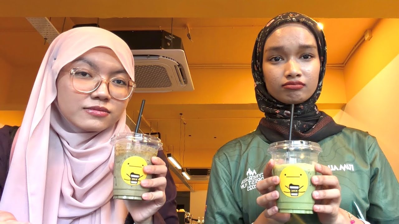 post-hike matcha/hojicha @ blank coffee ttdi