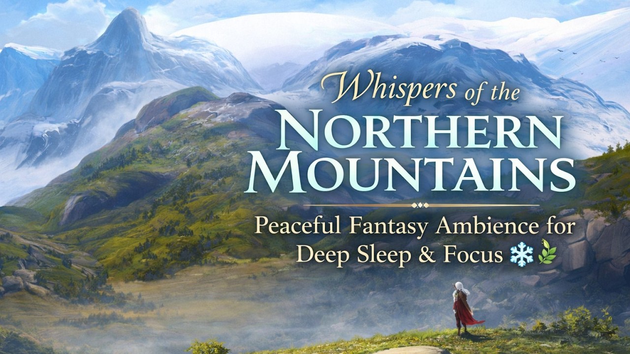 🌄 Whispers of the Northern Mountains – Peaceful Fantasy Ambience for Deep Sleep & Focus ❄️🌿