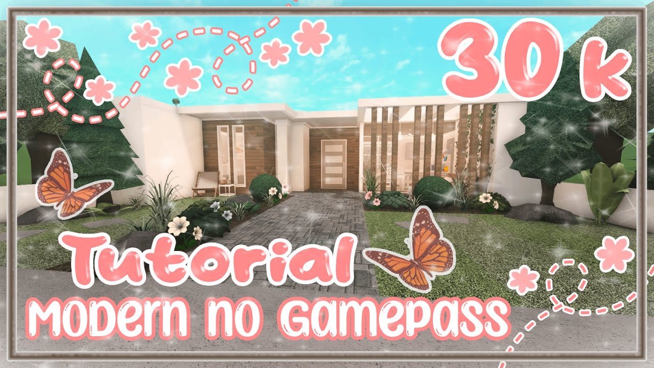 Bloxburg Build TUTORIAL || Modern Family House [no gamepass] 30k STEP BY STEP TUTORIAL