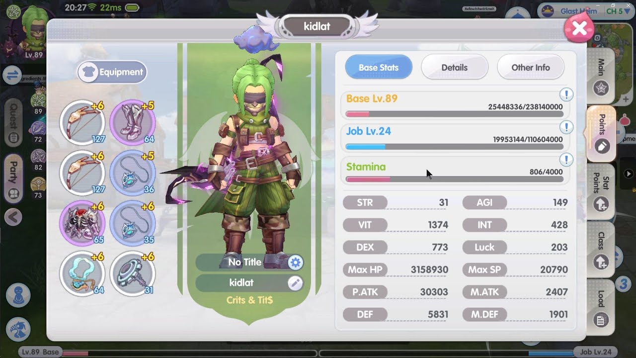 LOW STAT RANGER KVM | ROX SEA | #rox #ragnarokxnextgeneration