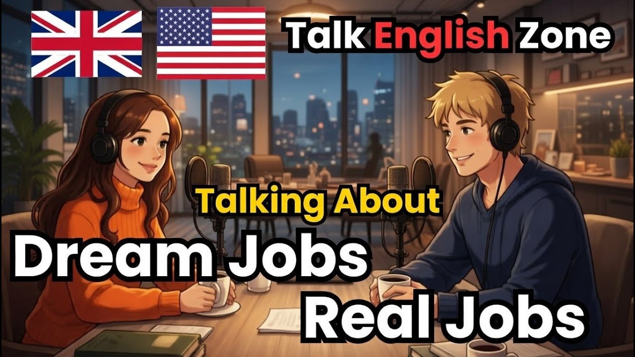 Dream Jobs vs Real Jobs - English for Beginners  | Easy Speaking & Conversation Practice