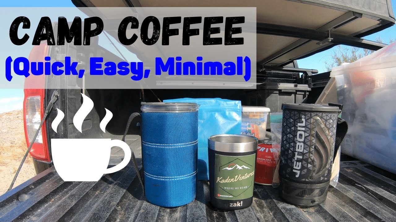 Truck Camping Coffee Setup - GSI JavaDrip & JetBoil
