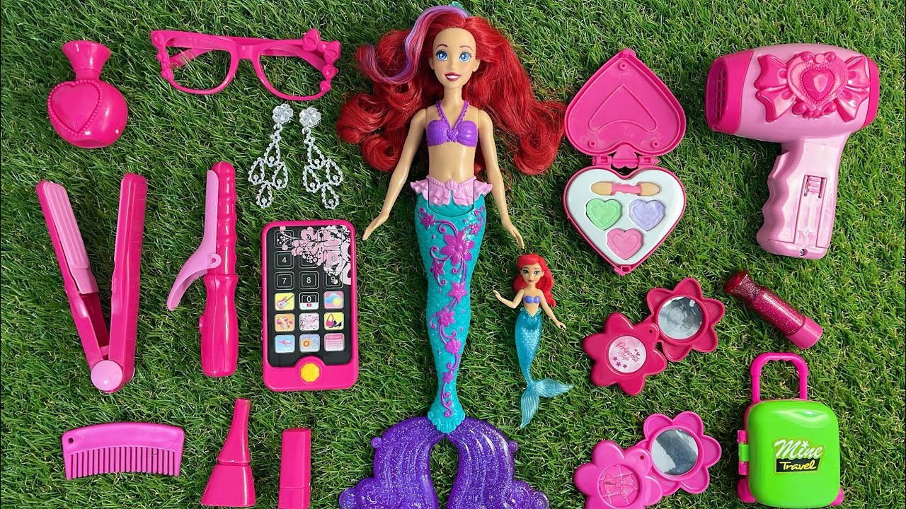 Disney Princess Doll Makeover ~ DIY Miniature Ideas For Barbie ~ Wig, Dress, Faceup, andMore! DIY 