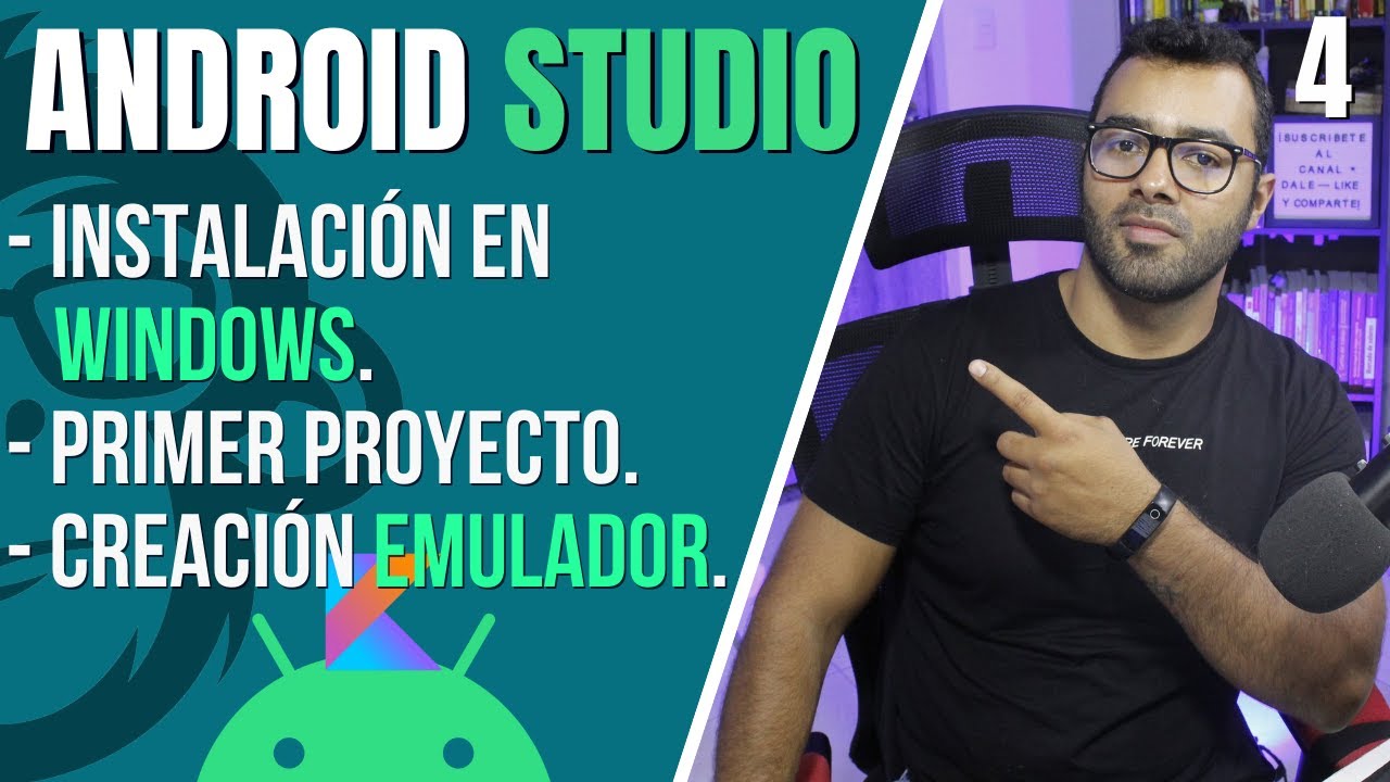 📱#4. Instalación Android Studio en Windows  2022👉Primer Proyecto y Emulador👈💻