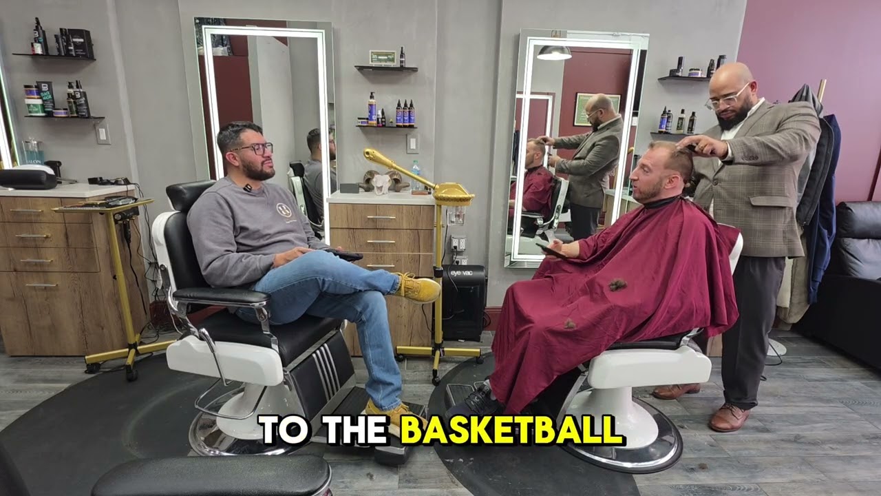 Interviews at a barbershop 