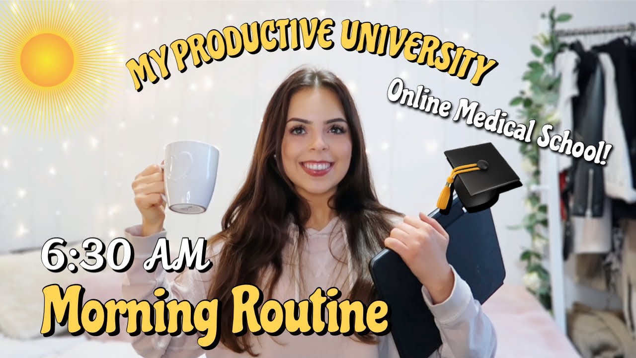MY MORNING ROUTINE AS A MEDICAL SCHOOL STUDENT! My Productive Online University Morning Routine 2020