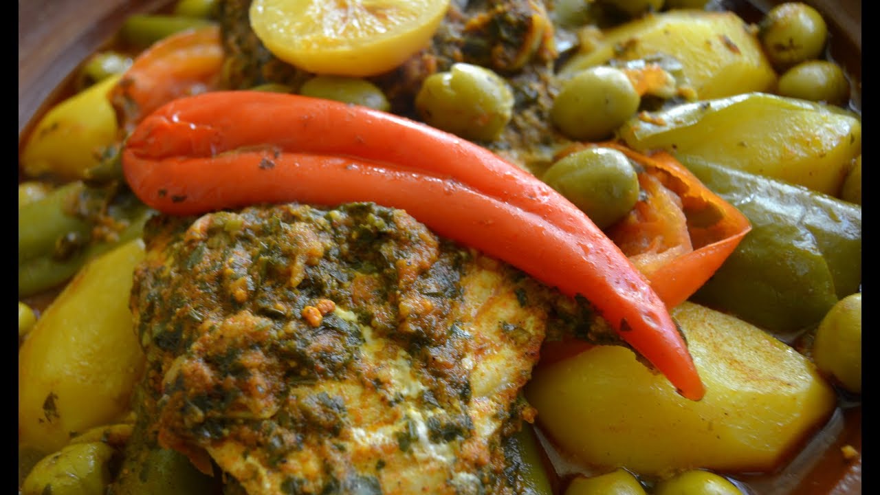 Tajine de thon à la marocaineطاجين   طون ااالسمك الخضوه