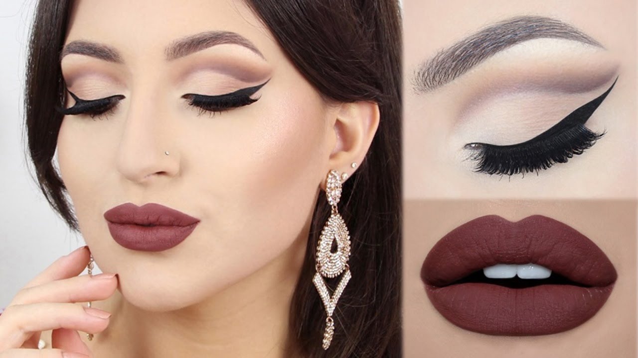 ♡ Matte Cut Crease & Brown Lips ♡ Make Up Tutorial | Melissa Samways