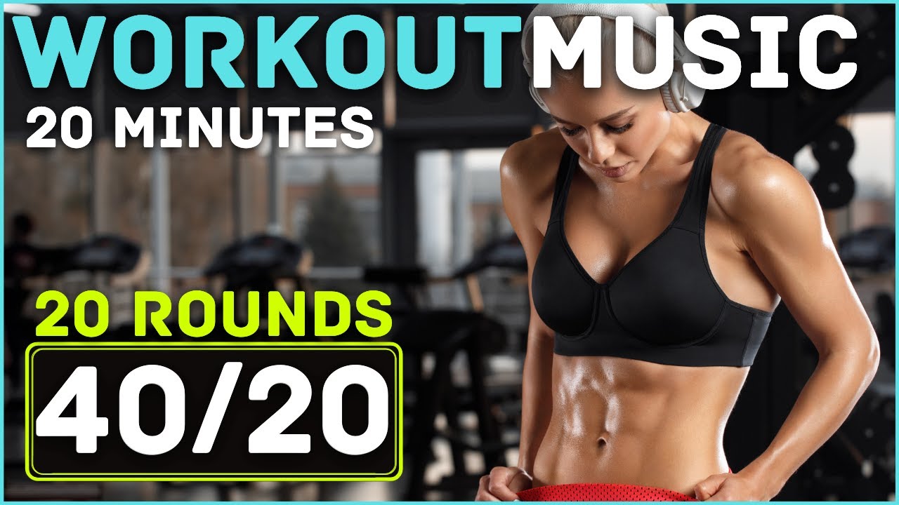 HIIT Workout Timer With Music // 40/20 HIIT Timer // 20 Minutes Workout