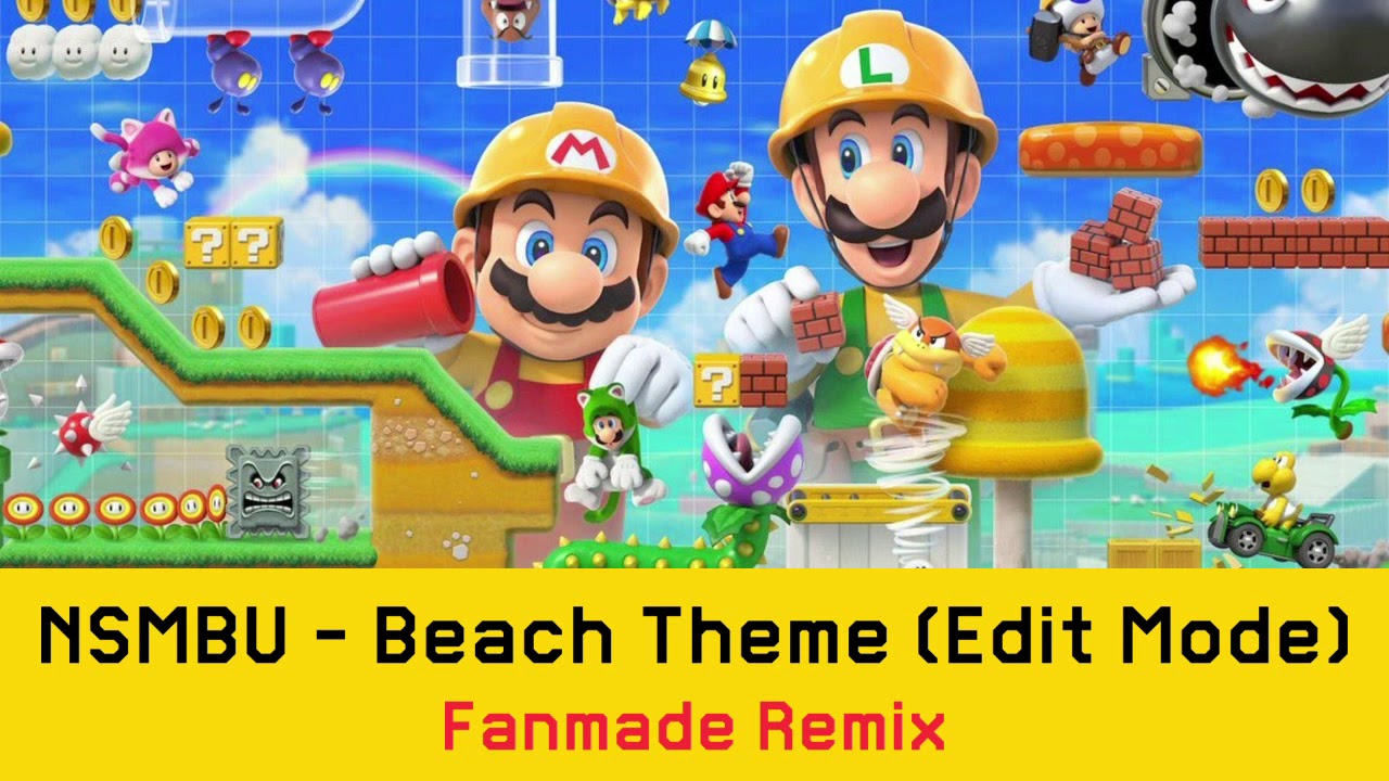 Super Mario Maker 2 - NSMBU Beach (Edit) (Fanmade)