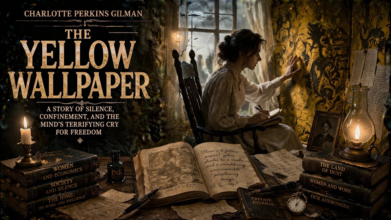 🎧 The Yellow Wallpaper- Charlotte Perkins Gilman | Audiobook (English)