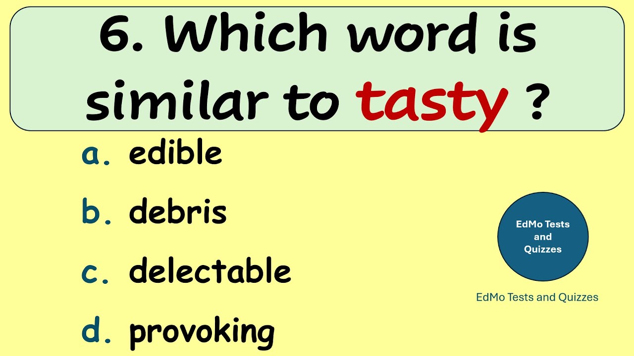 Can you pass this English Vocabulary Quiz?  Can you score 15/15?