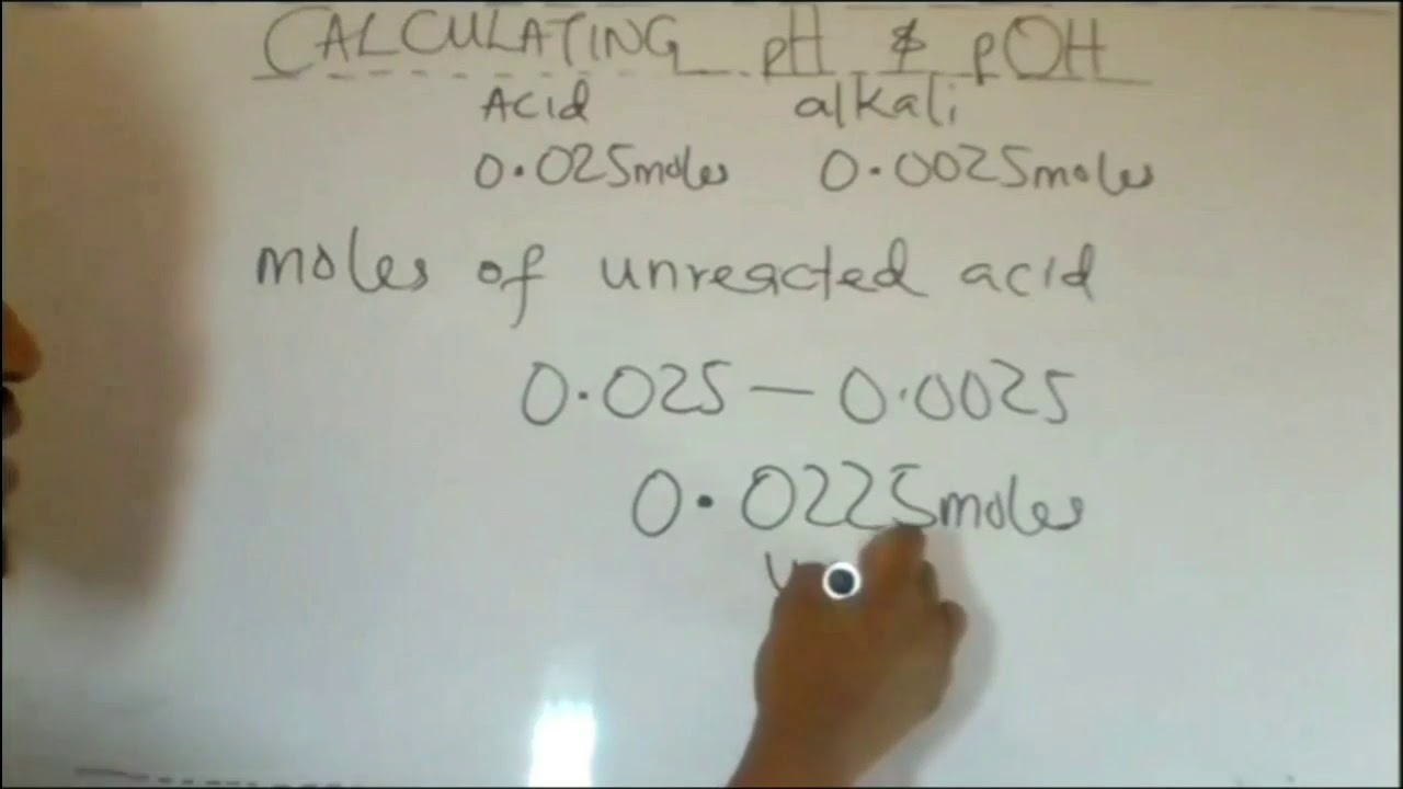 pH, pOH, H+, OH- CALCULATIONS