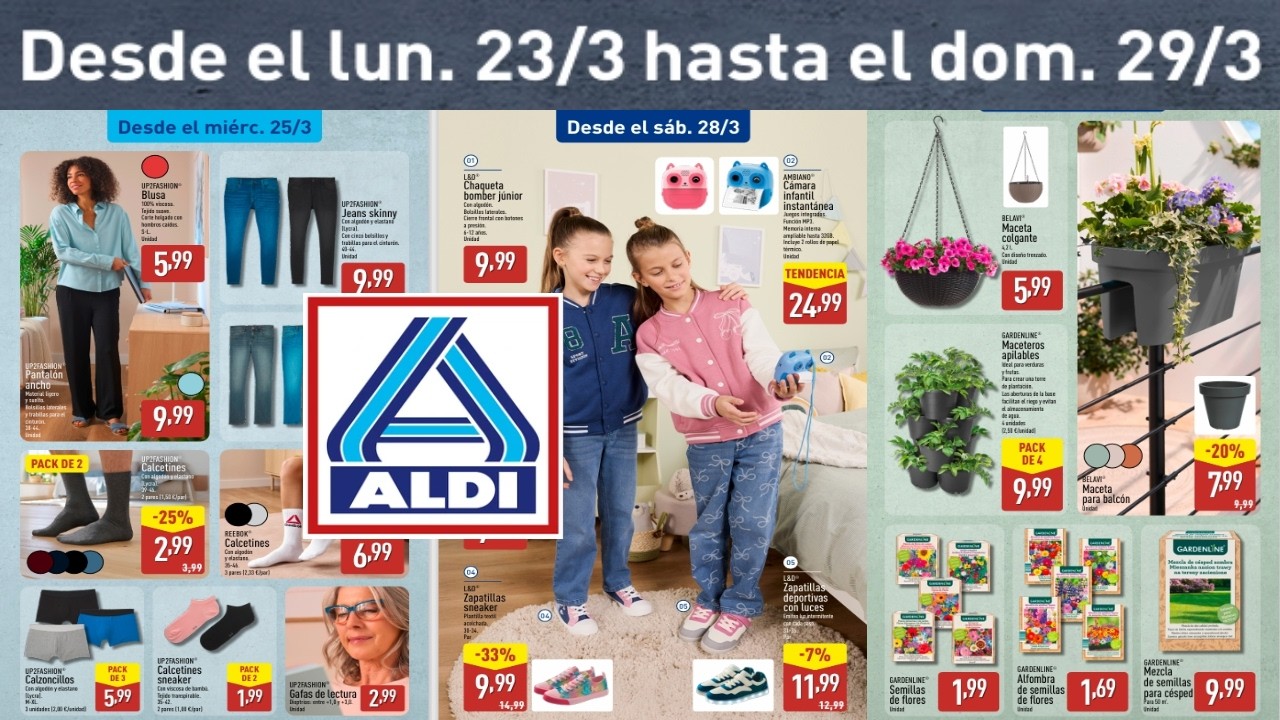 🇪🇦🔥ALDI ESPAÑA BAZAR PROXIMA SEMANA 🗓 DESDE EL MIERCOLES 23 AL DOMINGO 29 DE MARZO