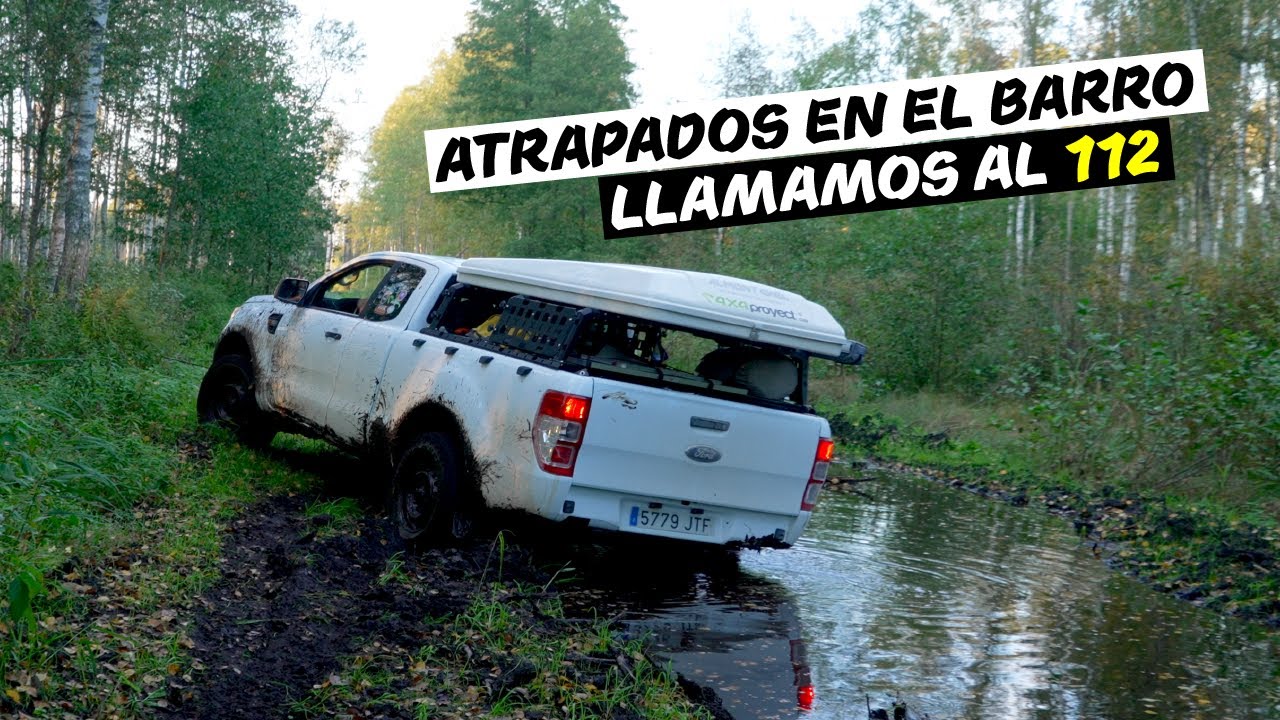 Atrapados en el barro // Bomberos de Estonia nos rescatan!