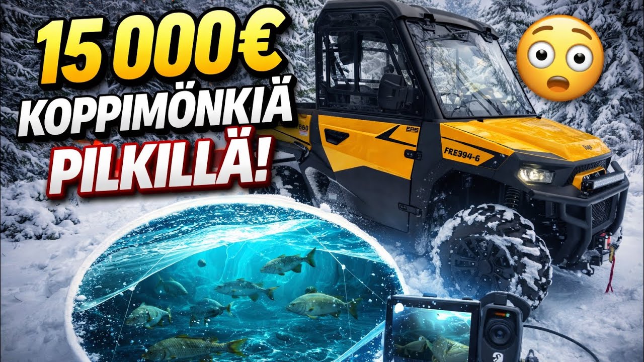 Pilkin 15 000€ koppimönkijällä – MUN EKA PILKKIVIDEO!
