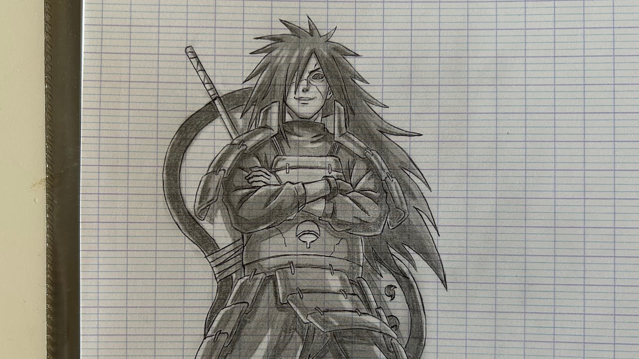 Dessiner Madara Uchiwa de Naruto Shippûden