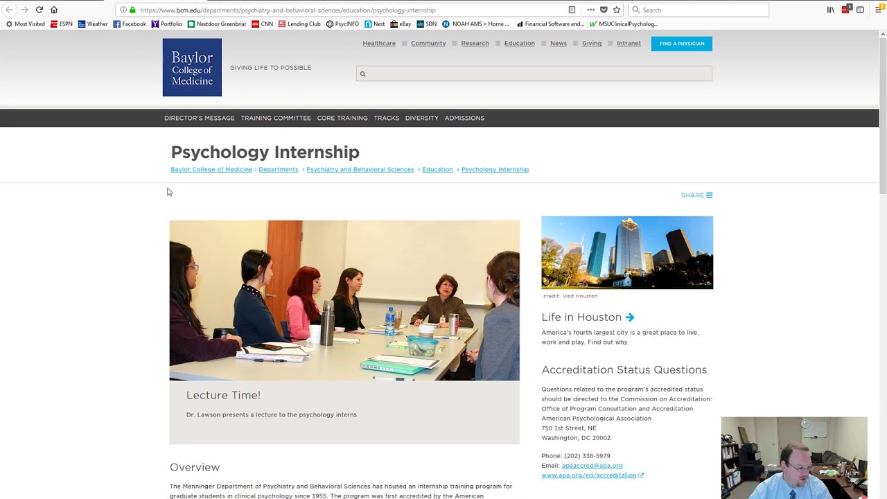 APPIC Internship Preparation 1 - Overview and Timeline