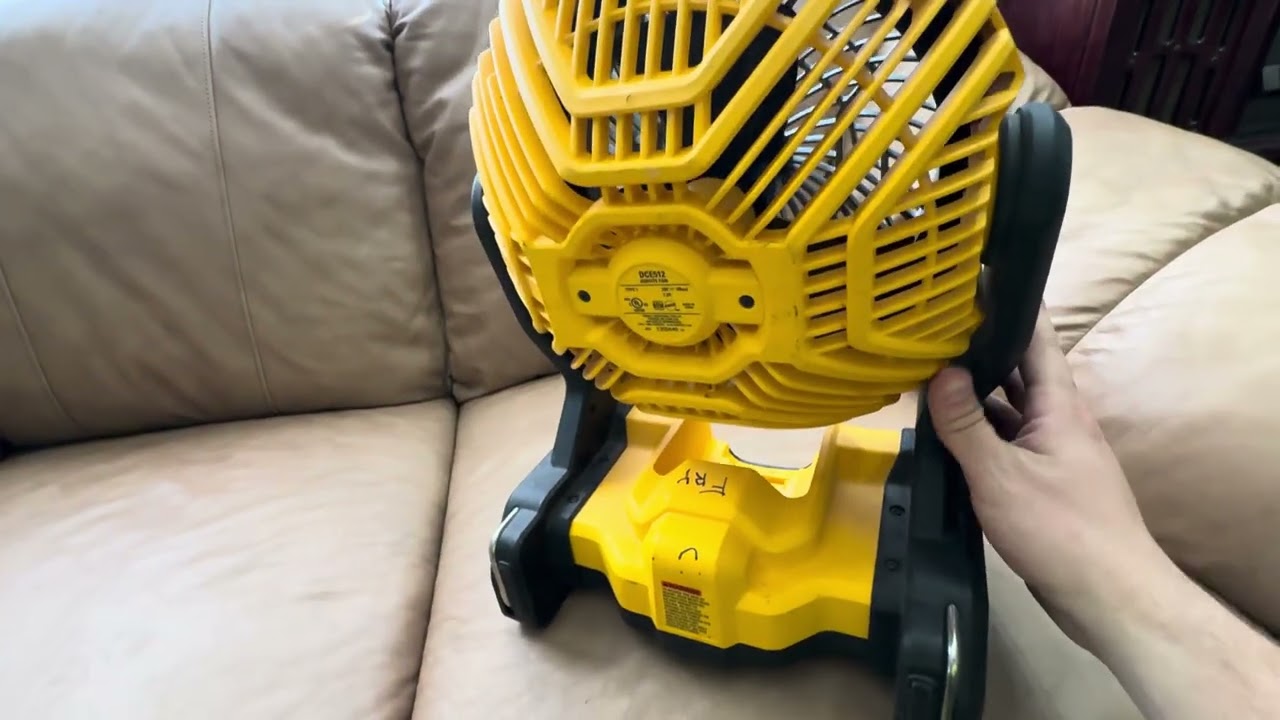 My review of the Dewalt portable cordless fan 