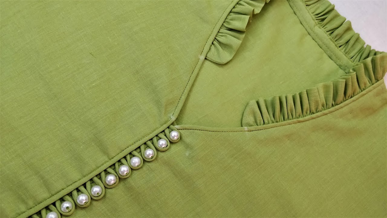 Latest Stylish Neck Design for Kurti/Suit Cutting and Stitching