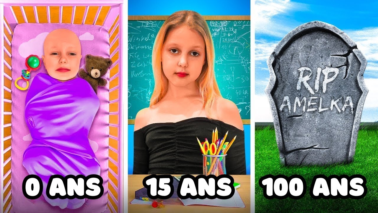 De la naissance à la mort en 24 heures 💀 Amelka a-t-elle 100 ans? | Série pour adolescents