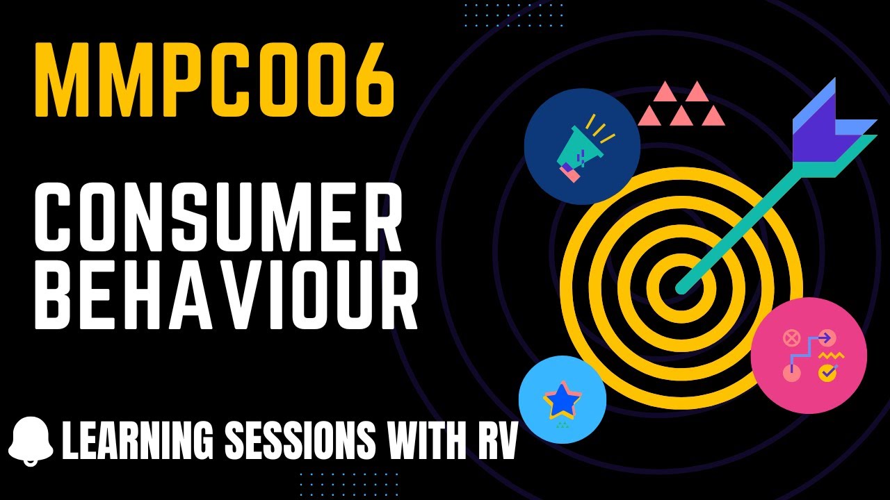MMPC006 Unit 4 Consumer Behaviour | IGNOU MBA | Learning Sessions with RV