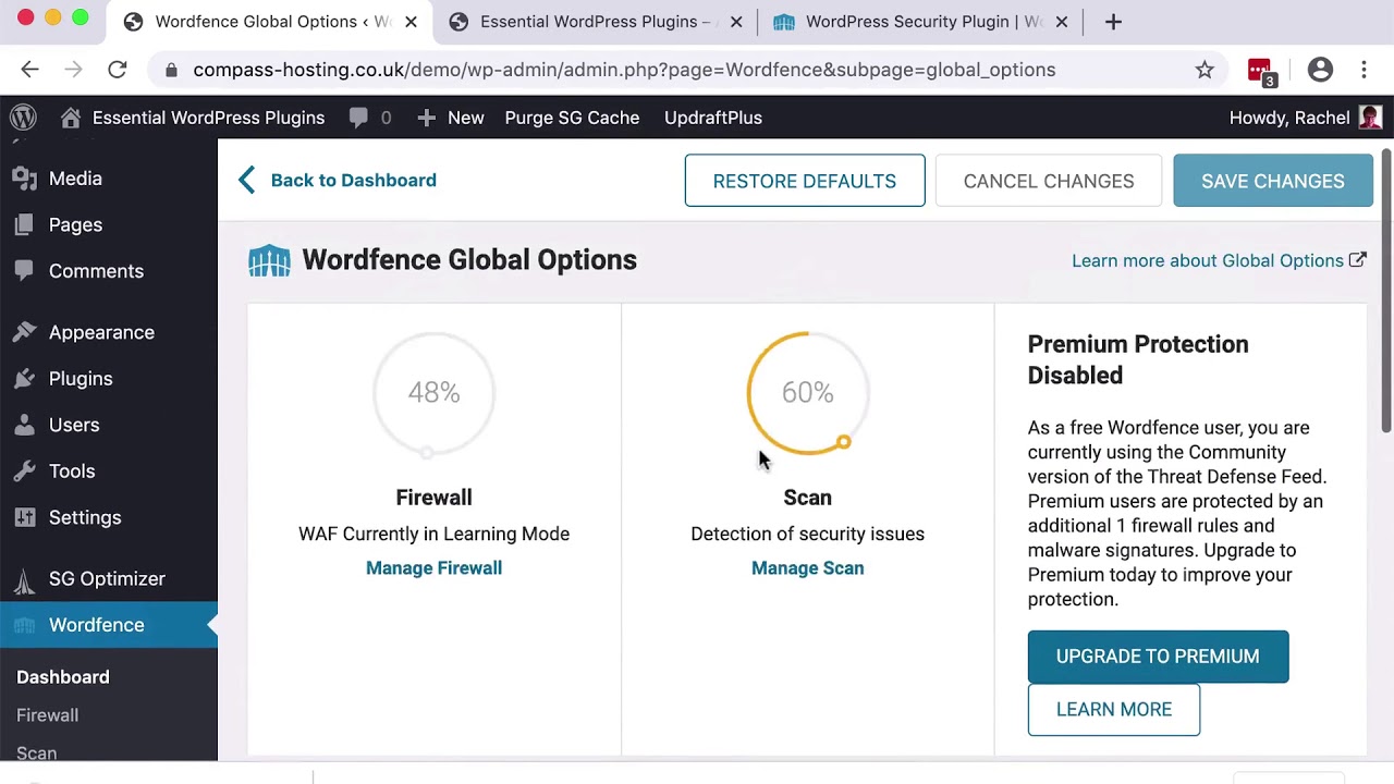 Installing and Configuring Wordfence WordPress Security Plugin
