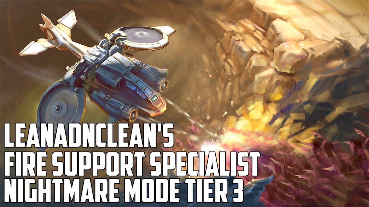 Starcraft 2 - LCG - Fire Support Specialist on Nightmare Mode t3 Mod