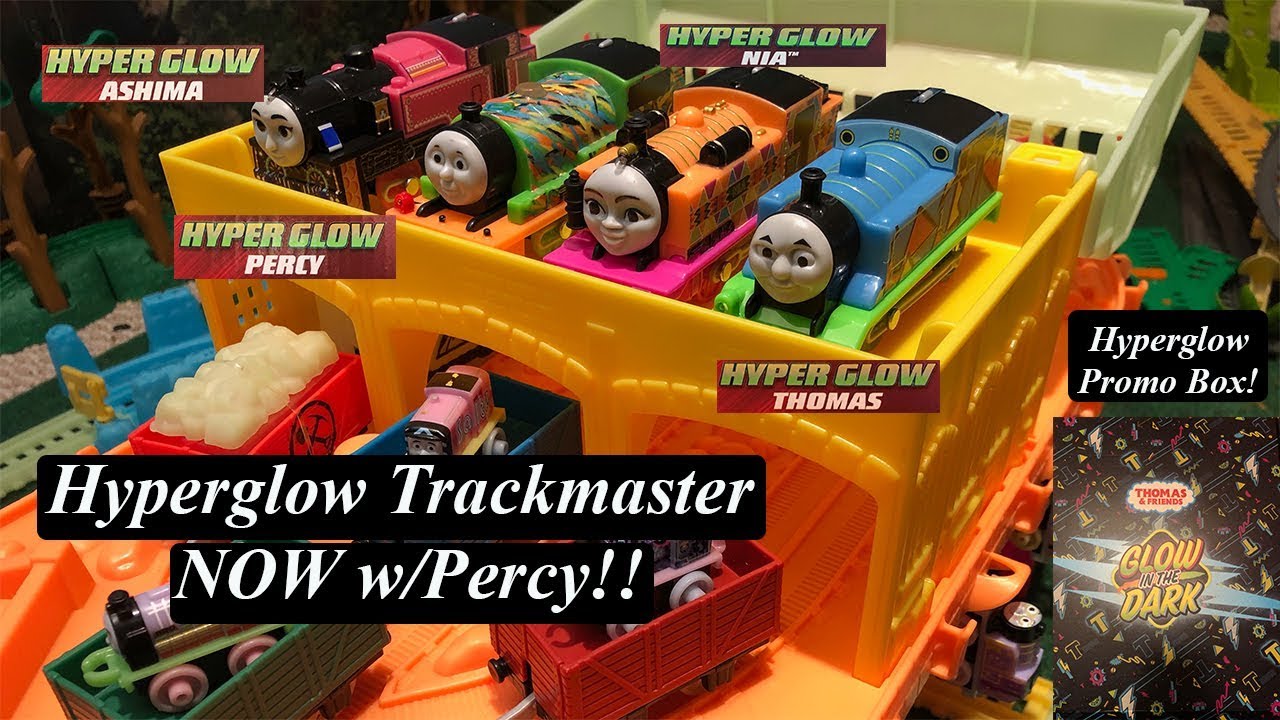 Thomas and Friends Toy Train Promo Box feat. Trackmaster Hyperglow Percy!