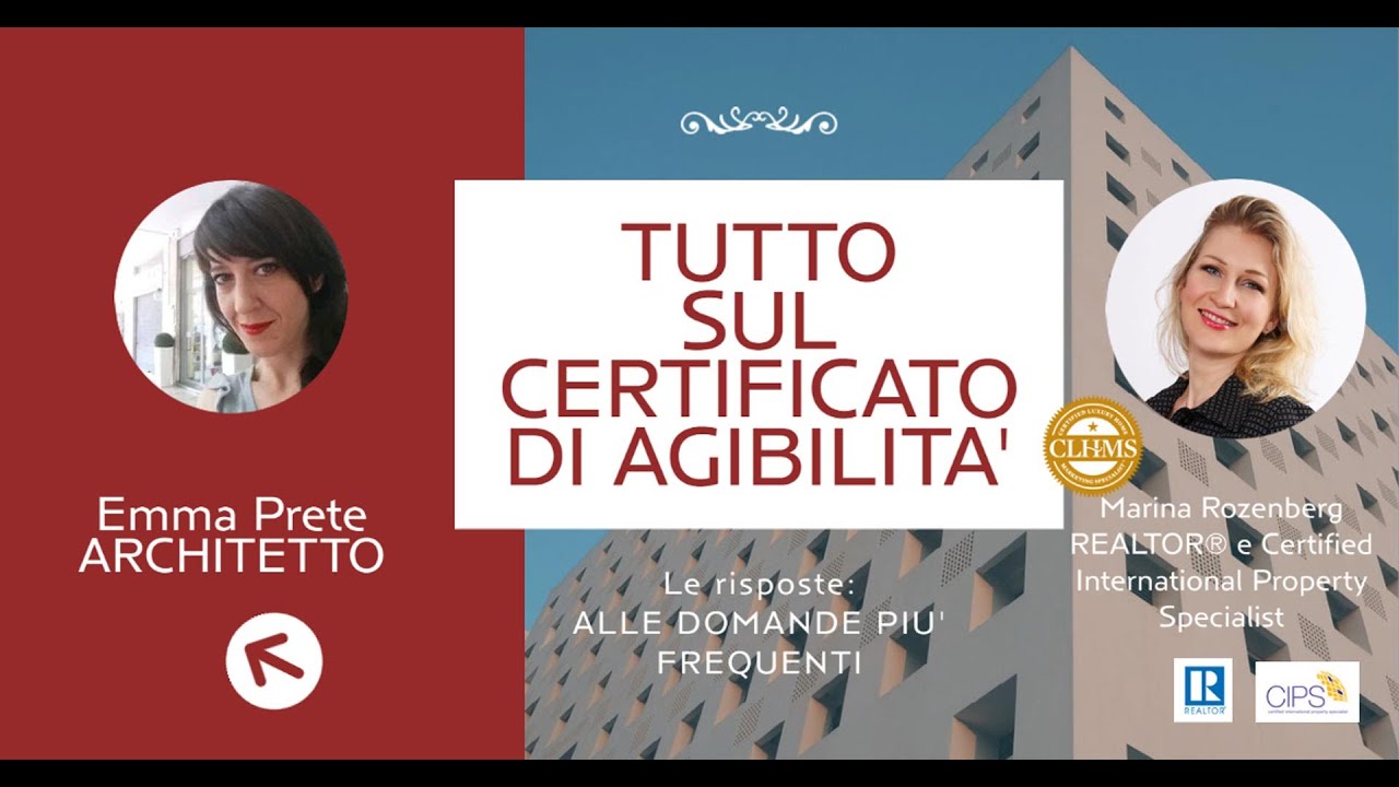 TUTTO SUL CERTIFICATO DI AGIBILITA