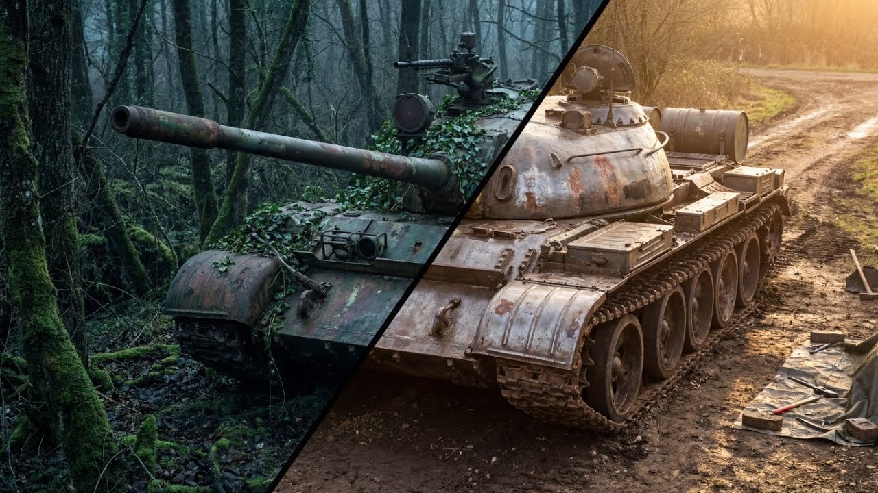 ASMR Tank Restoration | Abandoned T-55 Found in the Forest 