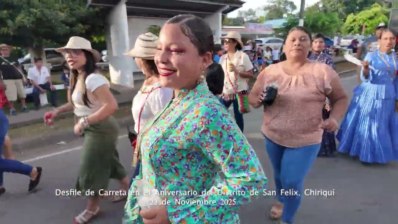 DESFILE DE CARRETAS EN EL DISTRITO DE SAN FELIX, CHIRIQUI.