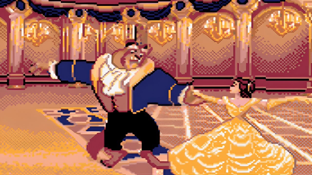 Beauty and the Beast All Bosses (No Damage With Ending) Genesis/Mega drive